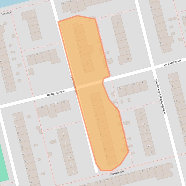 Kaart van postcodegebied 3067EN.