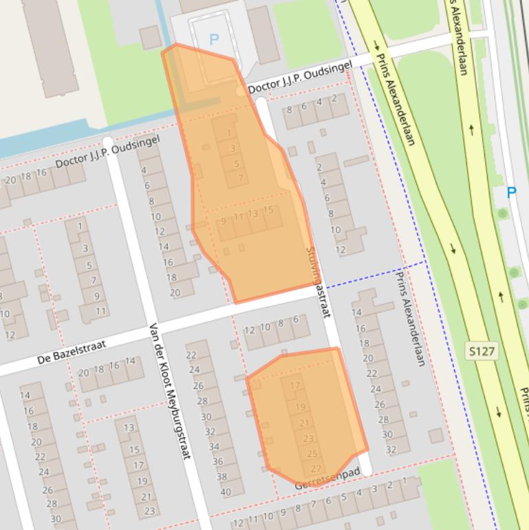 Kaart van postcodegebied 3067ES.