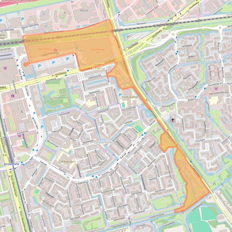Kaart van postcodegebied 3067GA.