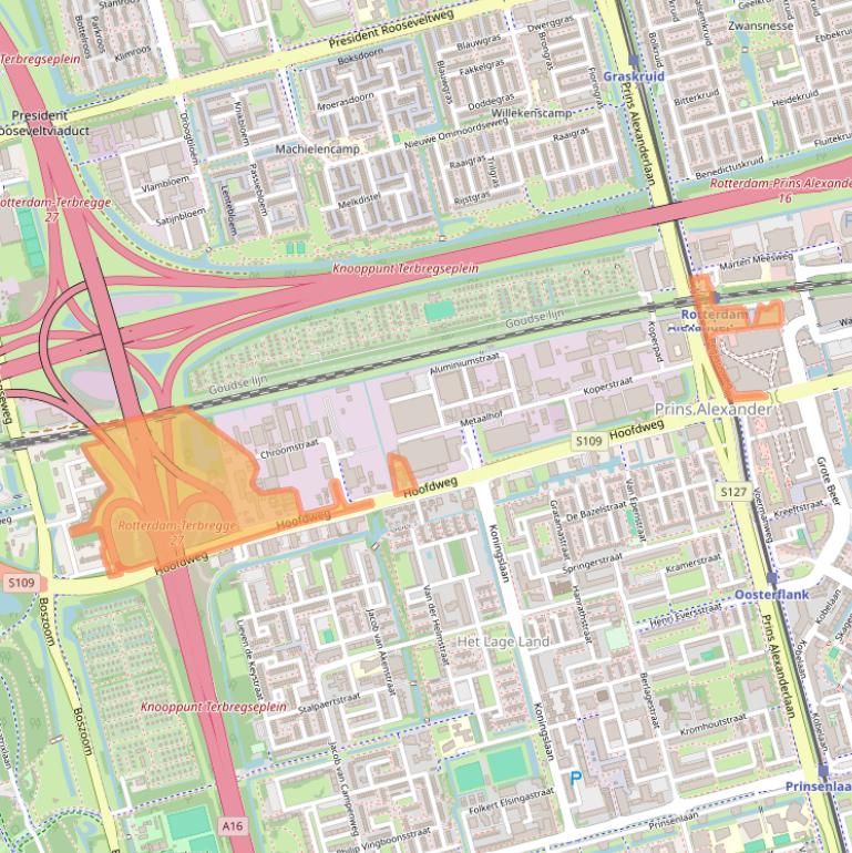 Kaart van postcodegebied 3067GC.