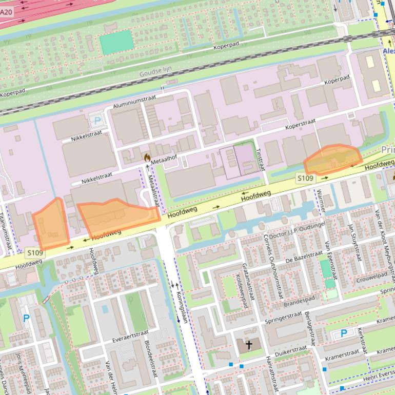 Kaart van postcodegebied 3067GE.