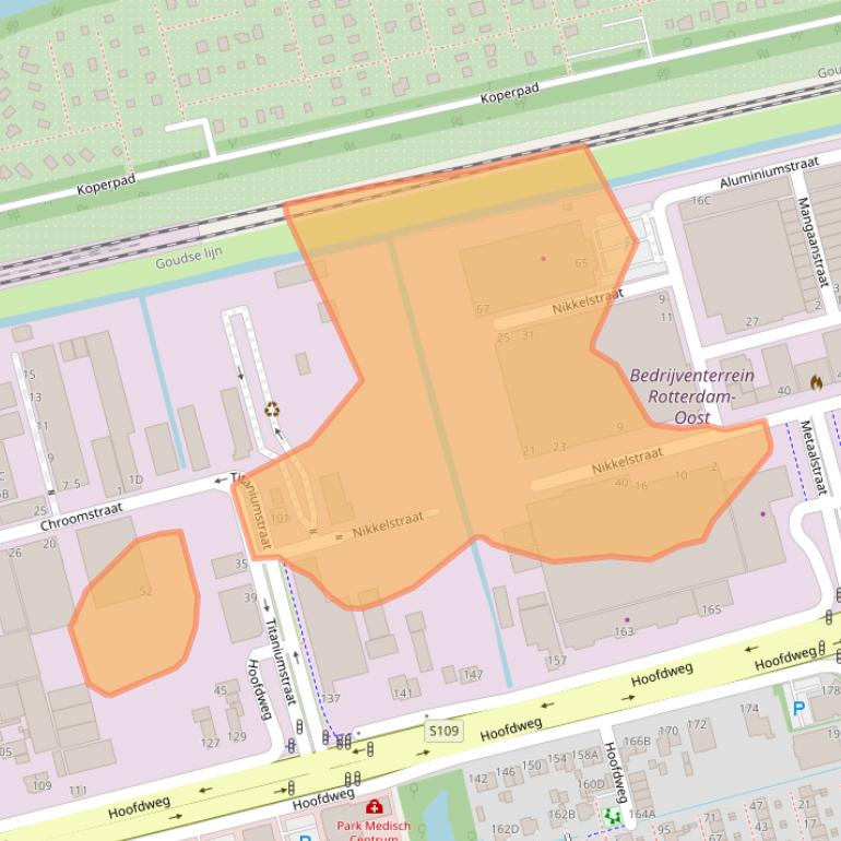 Kaart van postcodegebied 3067GR.