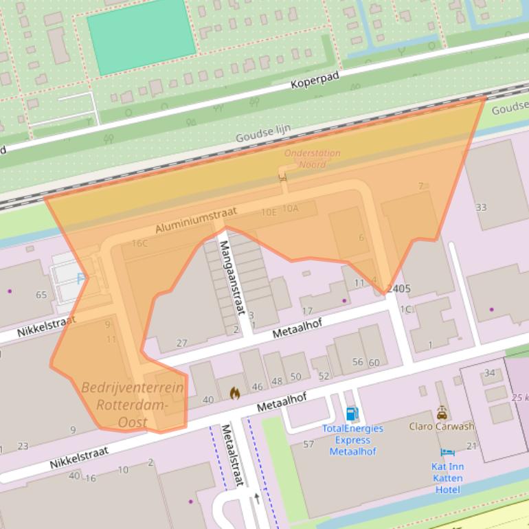 Kaart van postcodegebied 3067GS.