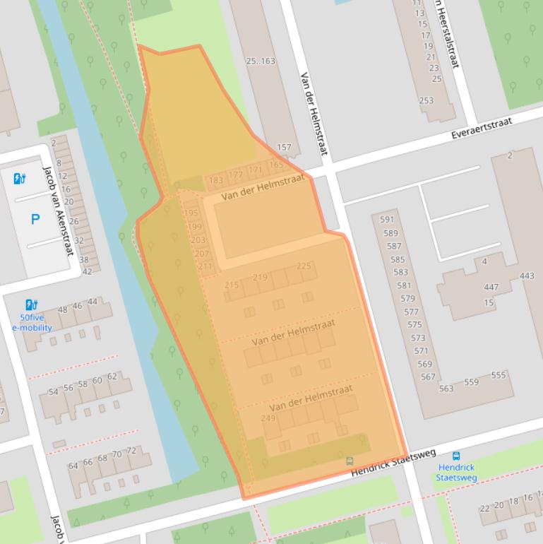 Kaart van postcodegebied 3067HE.