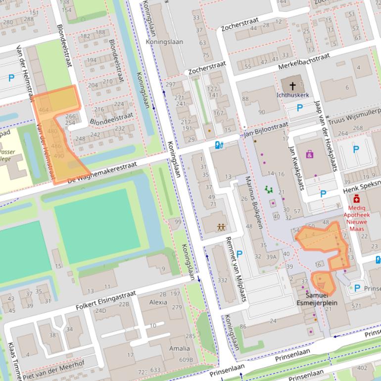 Kaart van postcodegebied 3067HP.