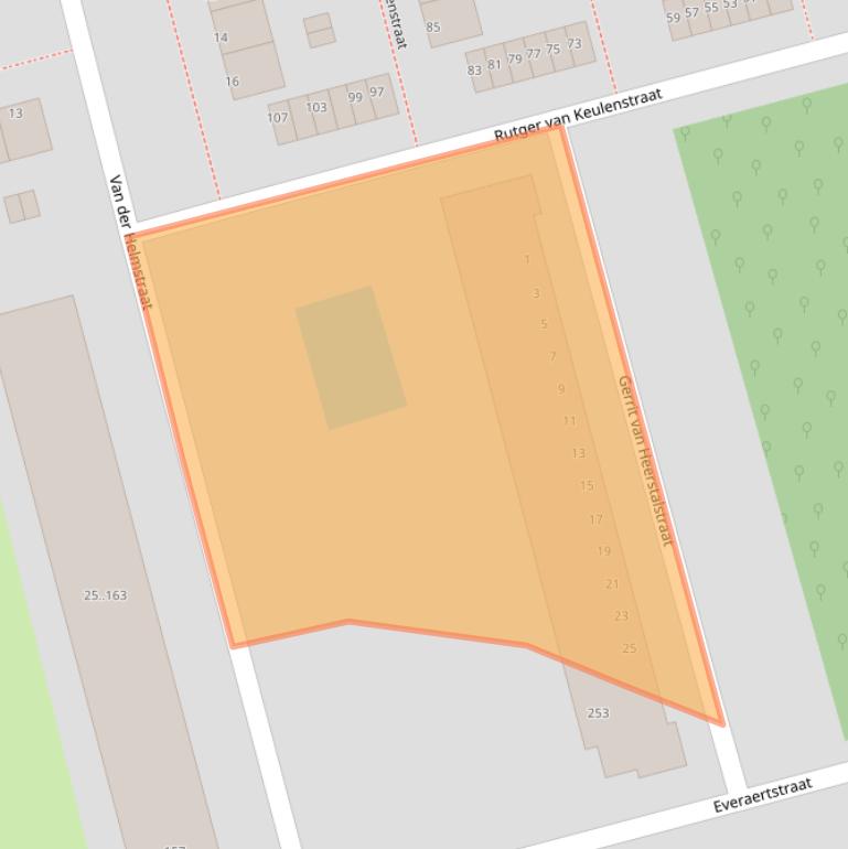 Kaart van postcodegebied 3067HV.