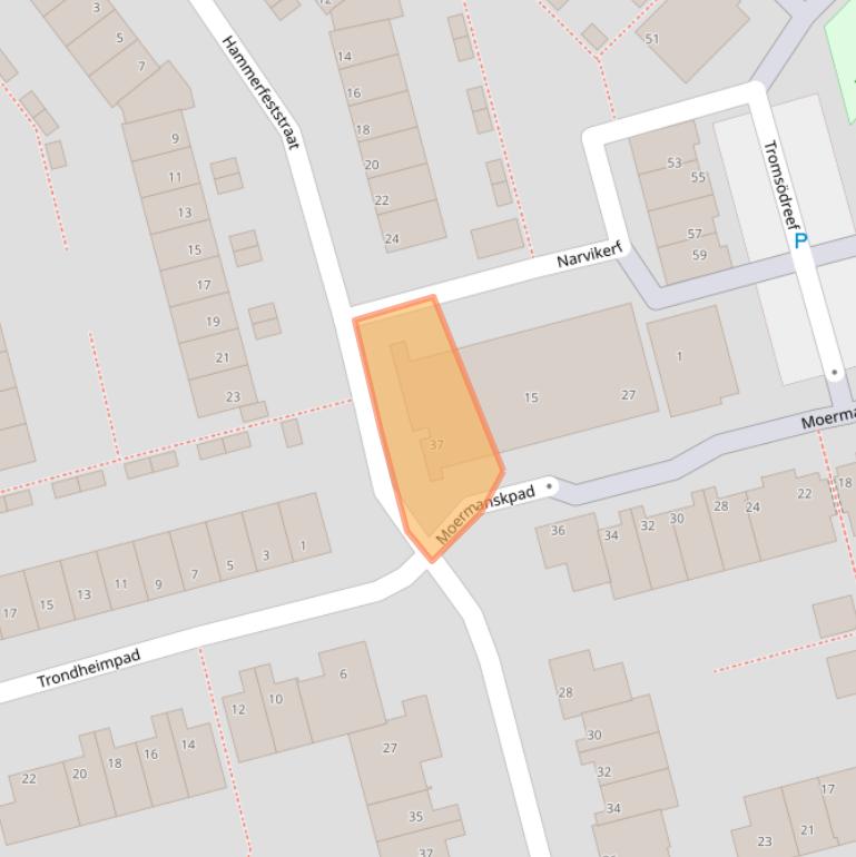 Kaart van postcodegebied 3067HW.