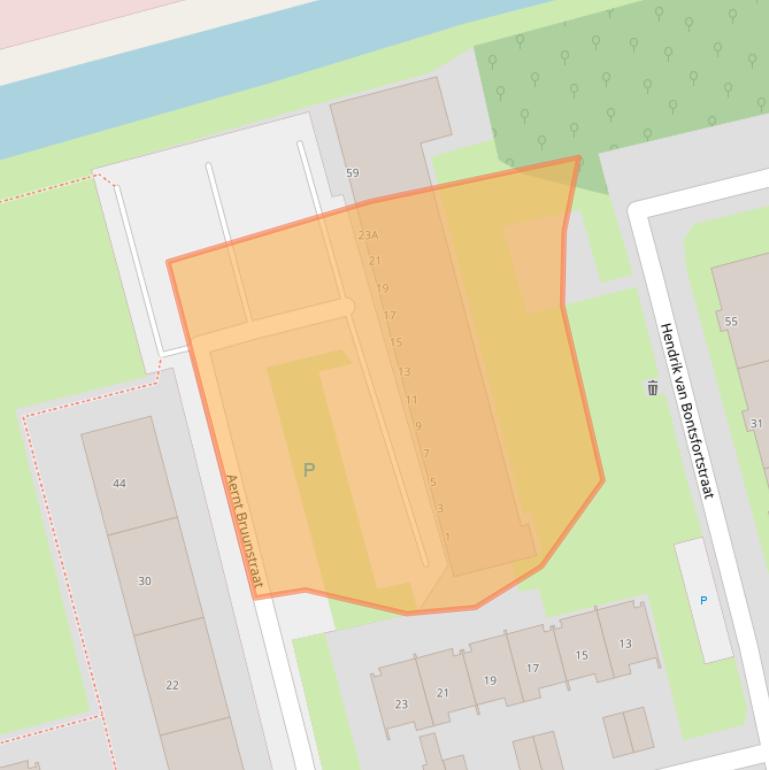 Kaart van postcodegebied 3067JA.