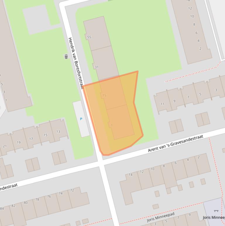 Kaart van postcodegebied 3067JM.