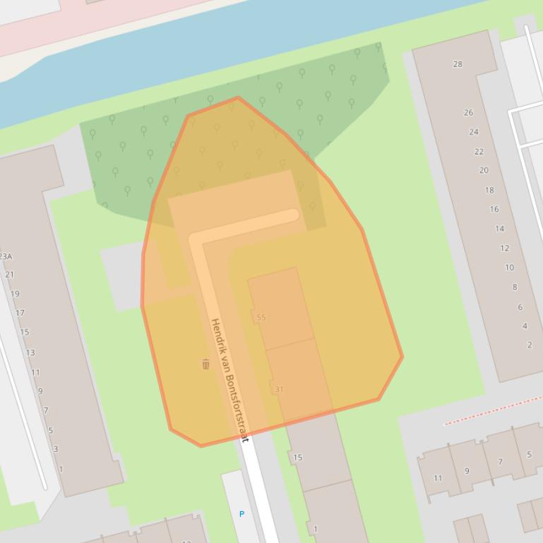 Kaart van postcodegebied 3067JN.