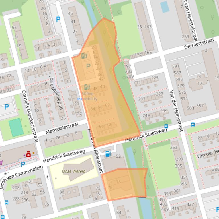 Kaart van postcodegebied 3067JR.