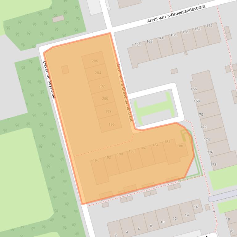 Kaart van postcodegebied 3067KC.