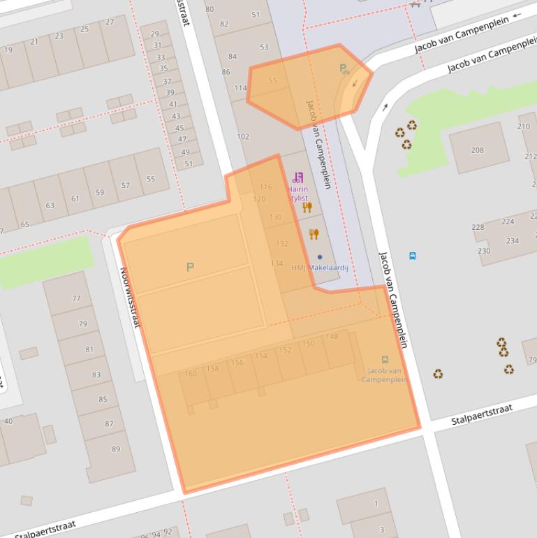 Kaart van postcodegebied 3067KT.