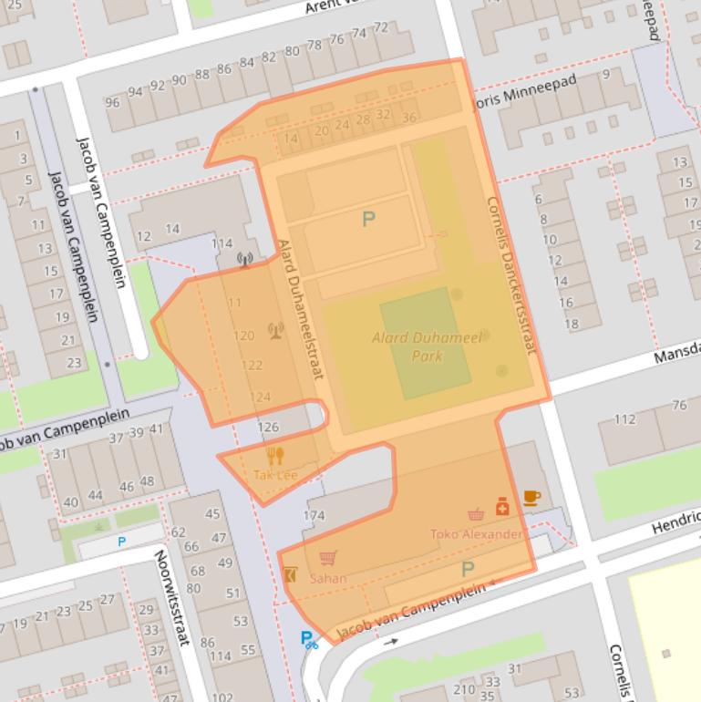 Kaart van postcodegebied 3067KV.