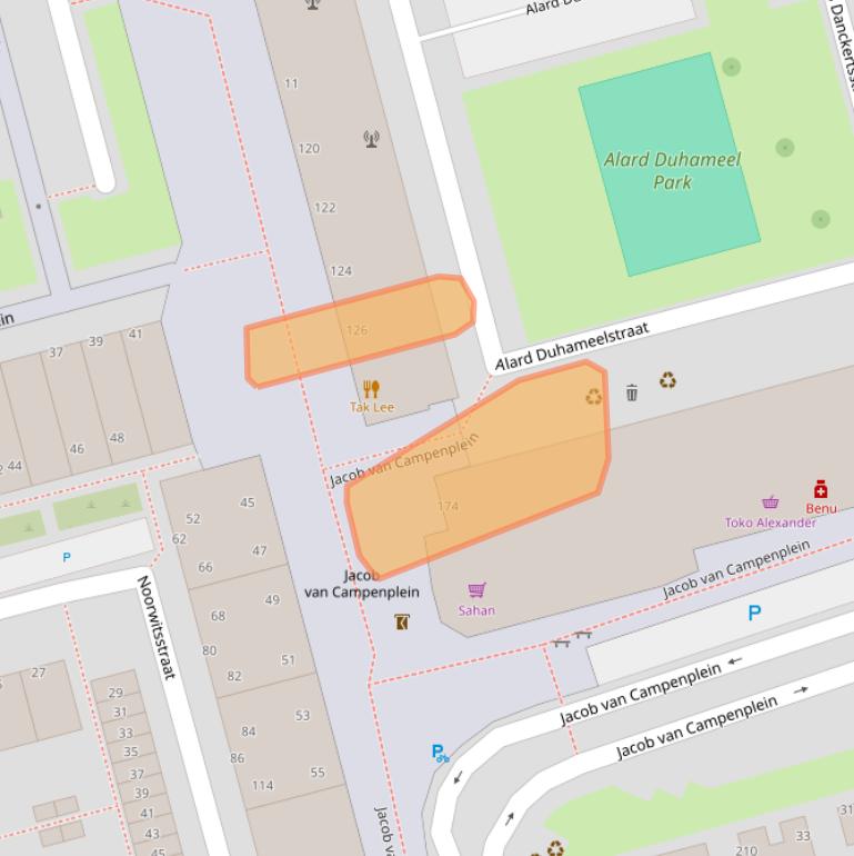 Kaart van postcodegebied 3067LD.