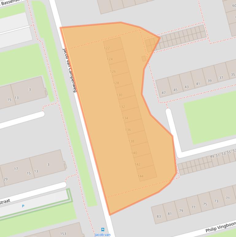 Kaart van postcodegebied 3067LL.