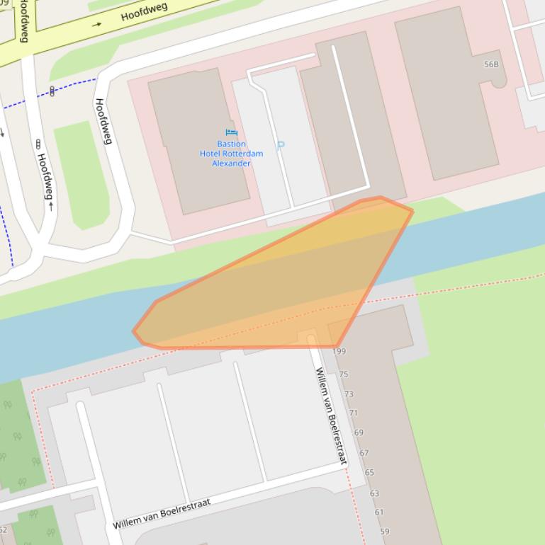 Kaart van postcodegebied 3067LP.