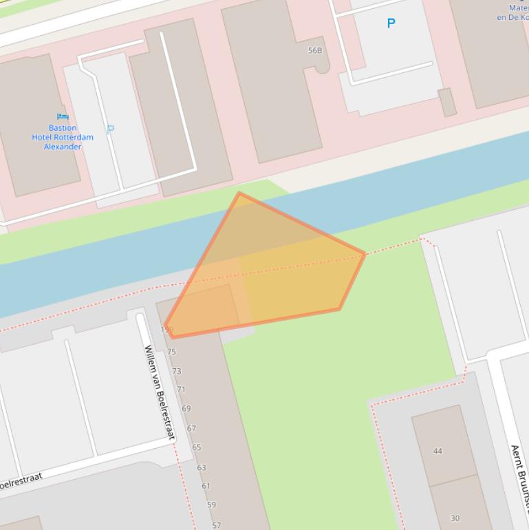 Kaart van postcodegebied 3067LR.