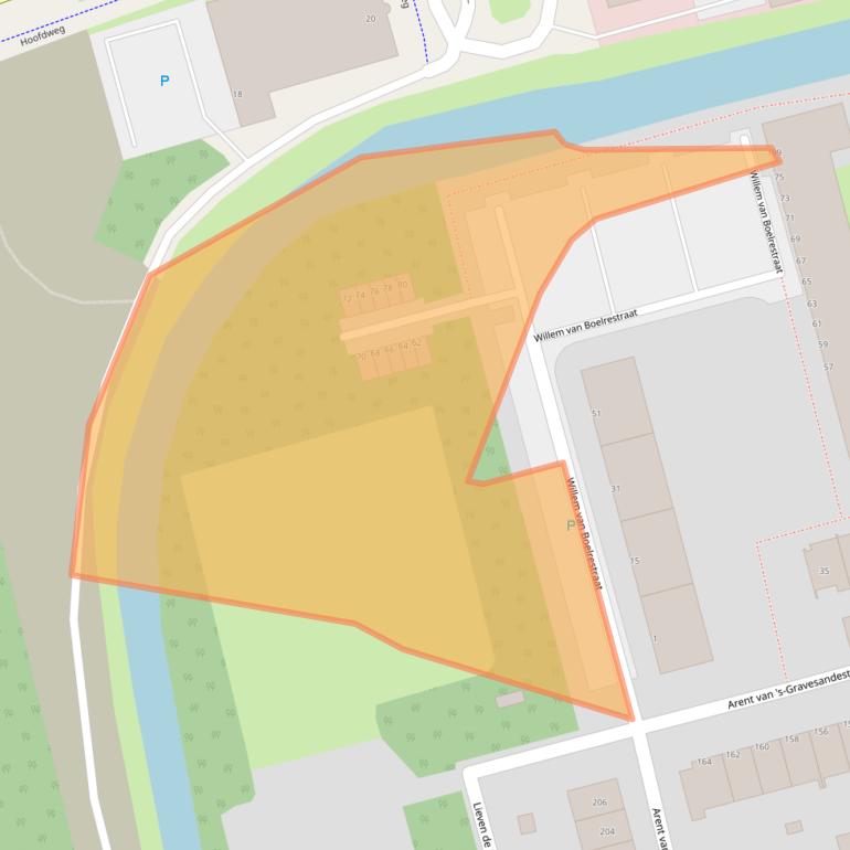 Kaart van postcodegebied 3067LS.