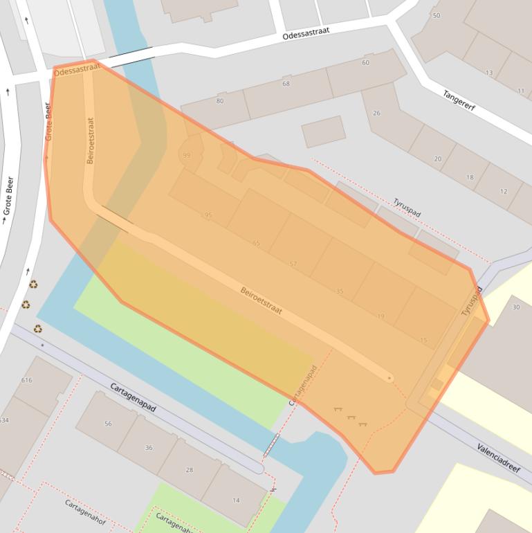 Kaart van postcodegebied 3067MA.