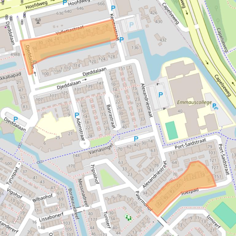 Kaart van postcodegebied 3067MX.