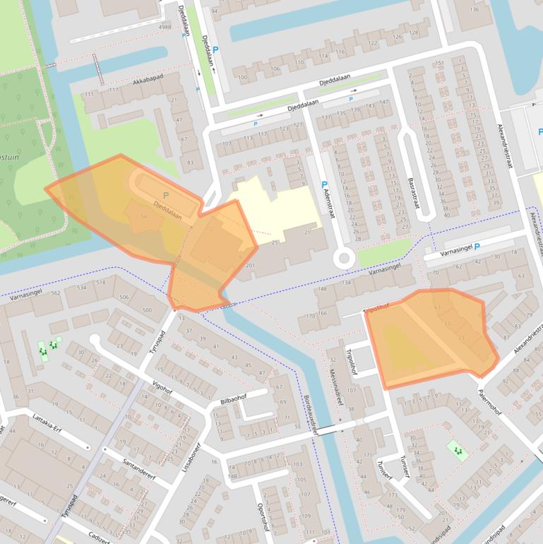 Kaart van postcodegebied 3067MZ.