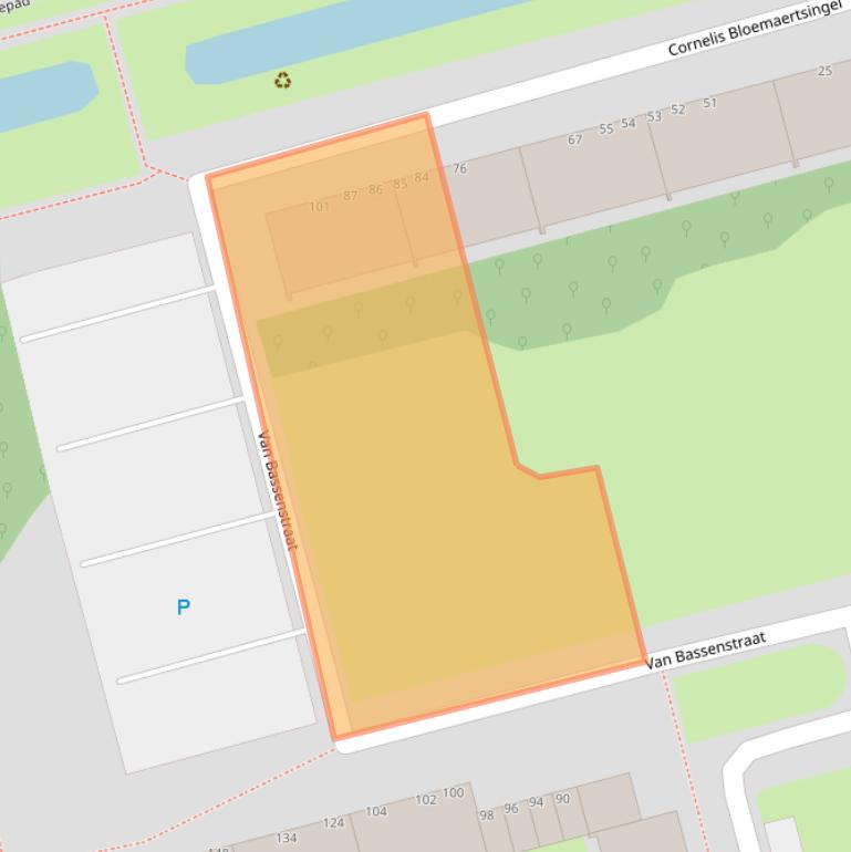 Kaart van postcodegebied 3067NM.