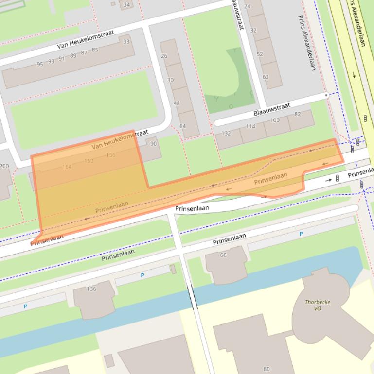 Kaart van postcodegebied 3067PL.