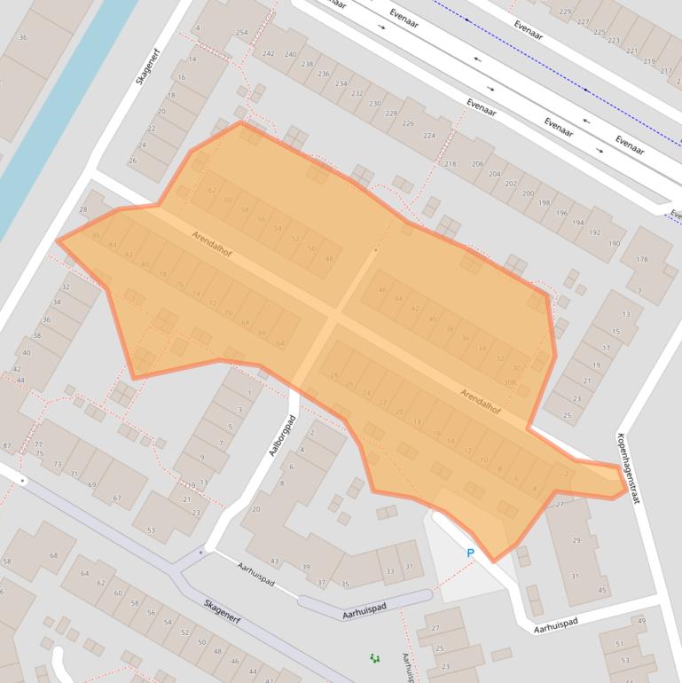 Kaart van postcodegebied 3067PS.