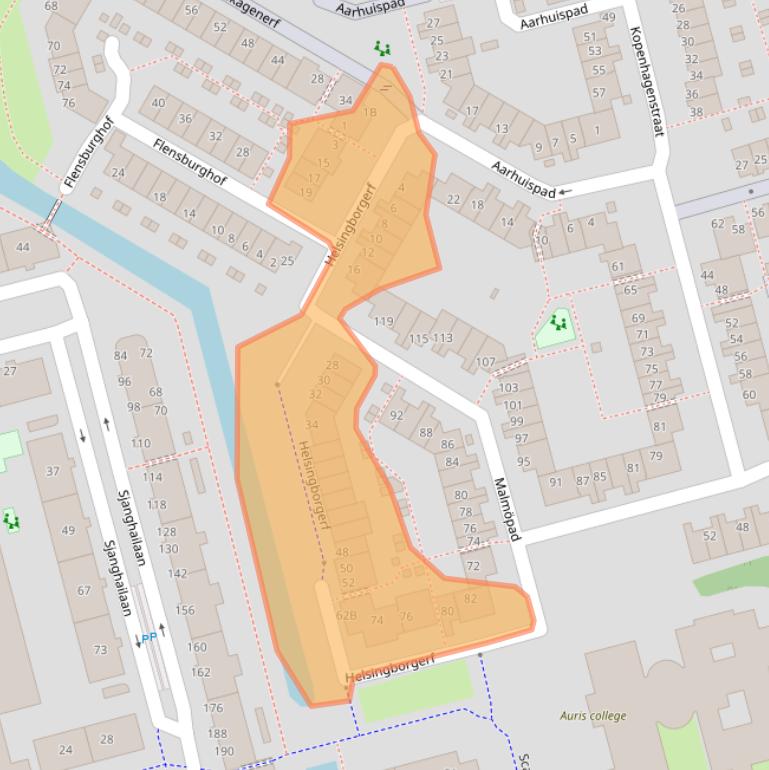 Kaart van postcodegebied 3067PV.