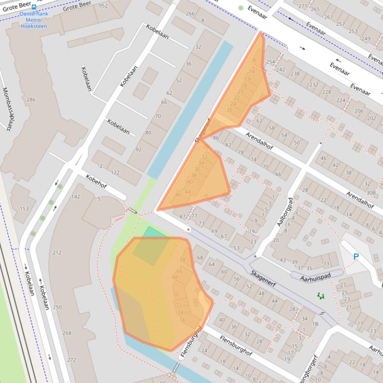 Kaart van postcodegebied 3067PX.