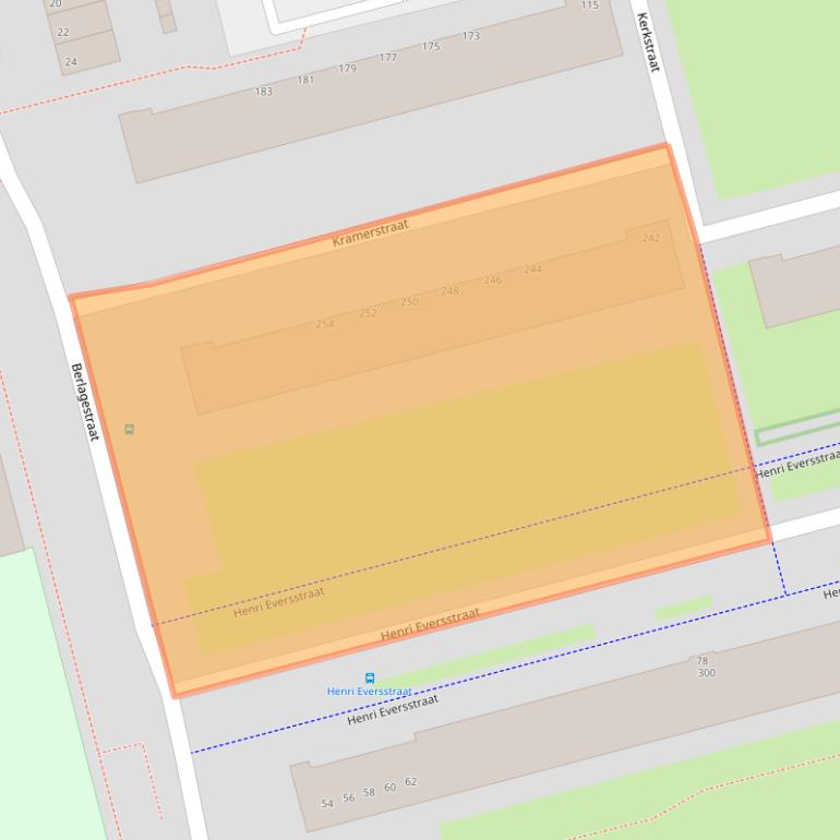 Kaart van postcodegebied 3067RJ.