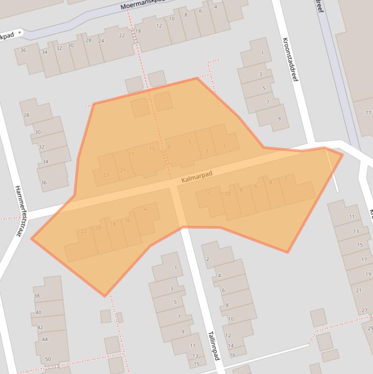 Kaart van postcodegebied 3067RR.