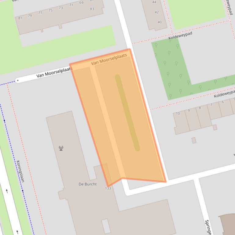 Kaart van postcodegebied 3067SR.