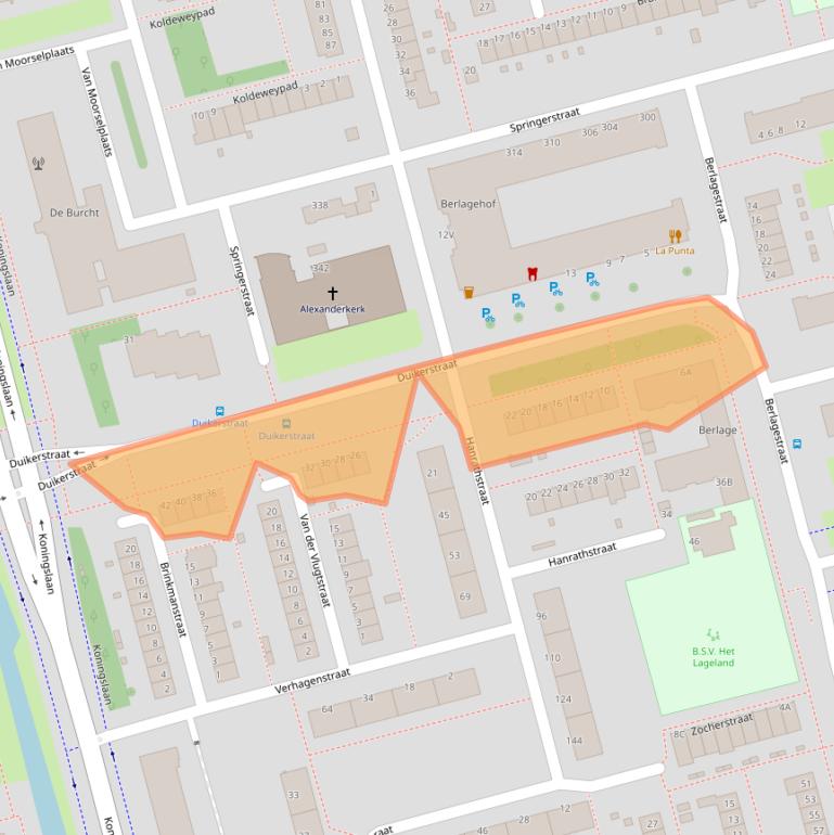 Kaart van postcodegebied 3067TB.