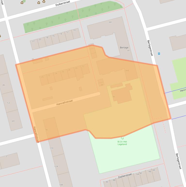 Kaart van postcodegebied 3067TD.