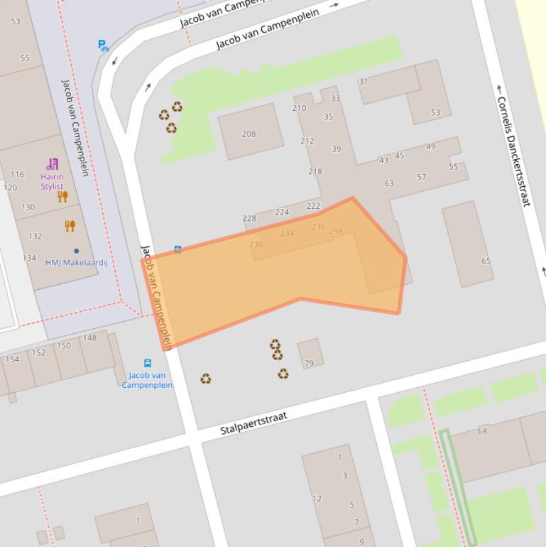 Kaart van postcodegebied 3067TN.