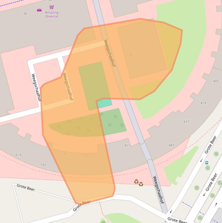 Kaart van postcodegebied 3067TS.