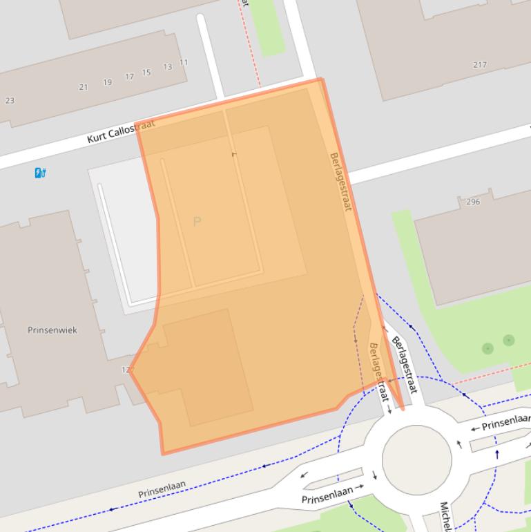 Kaart van postcodegebied 3067TV.