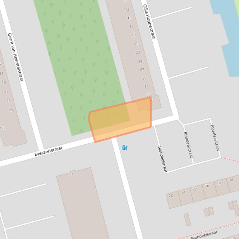 Kaart van postcodegebied 3067VE.