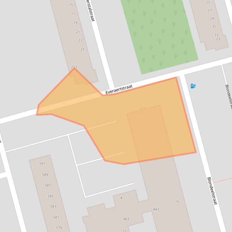 Kaart van postcodegebied 3067VK.