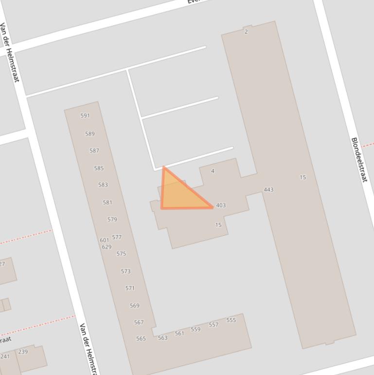 Kaart van postcodegebied 3067VR.