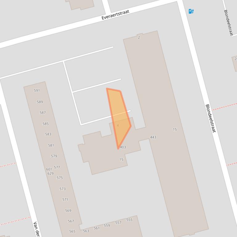 Kaart van postcodegebied 3067VV.