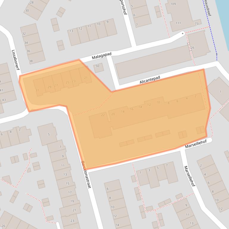 Kaart van postcodegebied 3067WB.