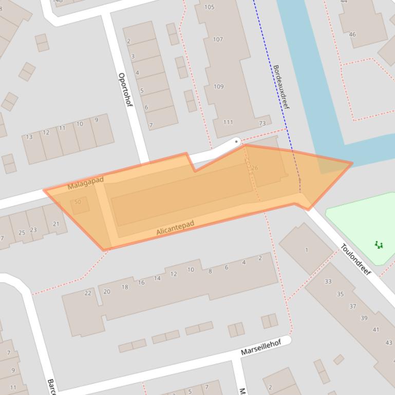 Kaart van postcodegebied 3067WG.