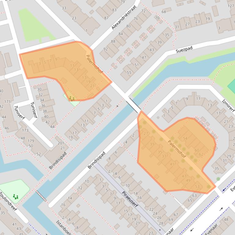 Kaart van postcodegebied 3067WS.