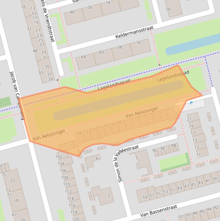 Kaart van postcodegebied 3067XA.
