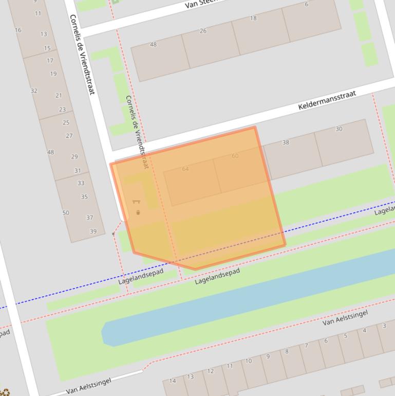 Kaart van postcodegebied 3067XM.