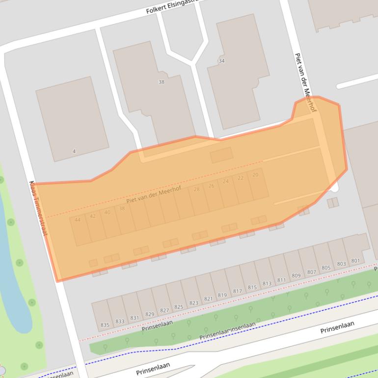 Kaart van postcodegebied 3067XX.