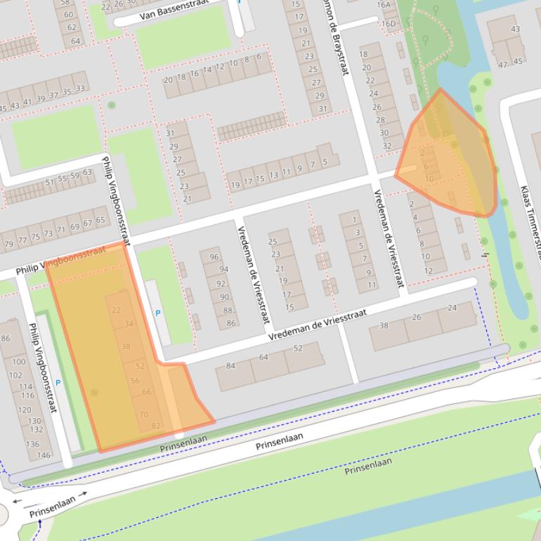 Kaart van postcodegebied 3067ZC.